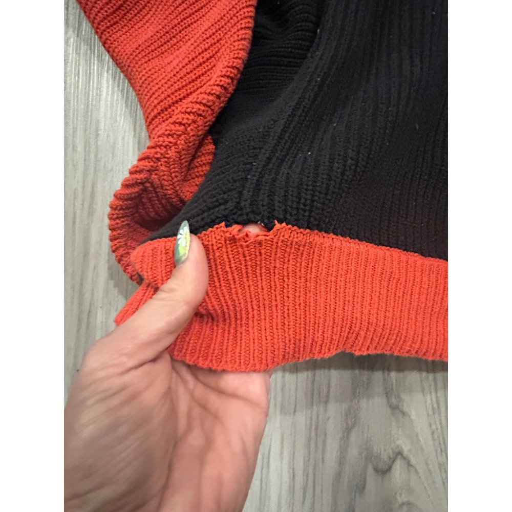 Ecote Urban Outfitters Colorblock Batwing Sweater‎ Medium oversized flaw black - Picture 7 of 7